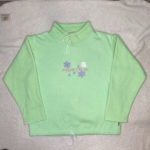 Vintage Renegade Club Neon Green Alaska Sweatshirt: Size Large